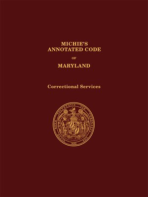 cover image of Michie's Annotated Code of Maryland